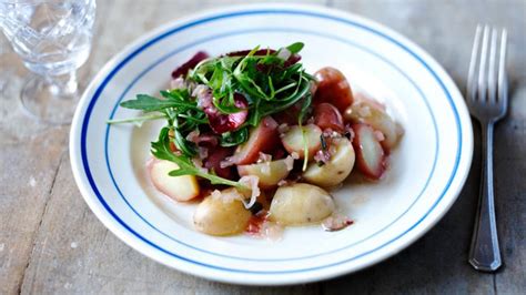 warm-potato-salad-with-shallot-dressing-recipe-bbc image