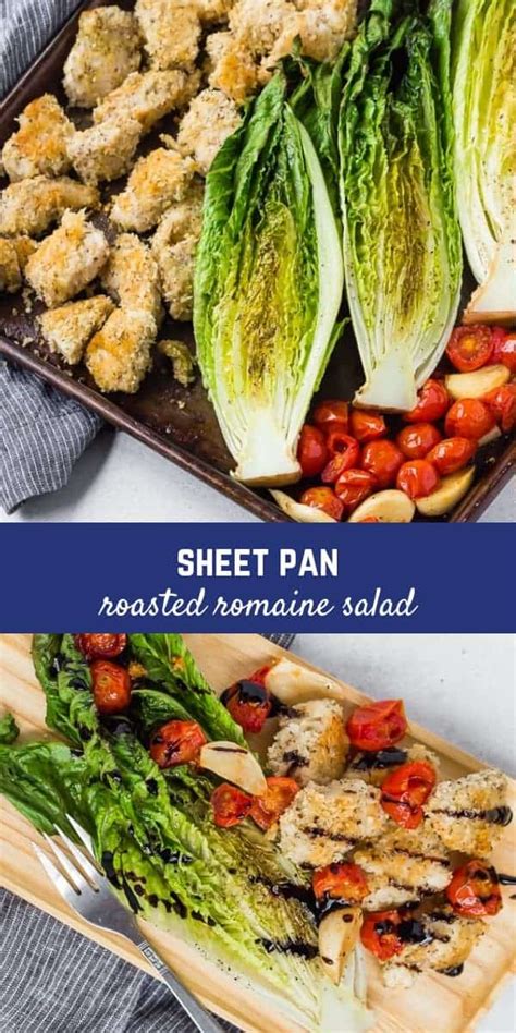 roasted-romaine-salad-sheet-pan-dinner image