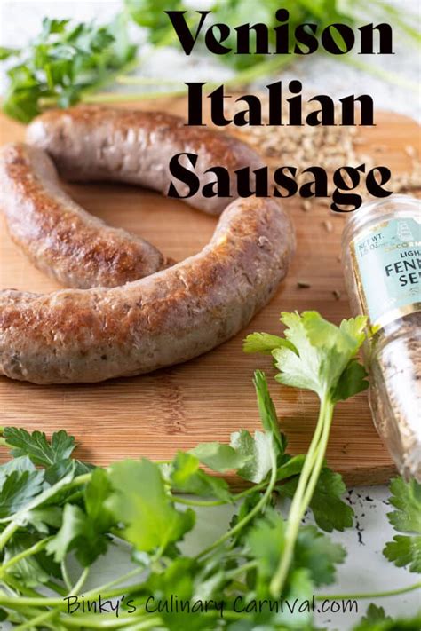 venison-italian-sausage-recipe-binkys-culinary-carnival image