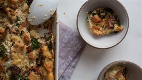 smoked-cheesy-kale-and-mushroom-strata-recipe-pbs image
