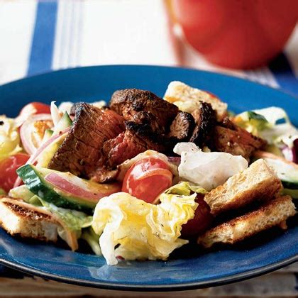 steak-salad-with-creamy-ranch-dressing image