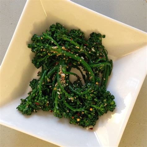 broccolini-with-spicy-sesame-vinaigrette image