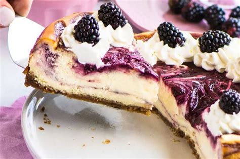 blackberry-cheesecake-easy-cheesecake image