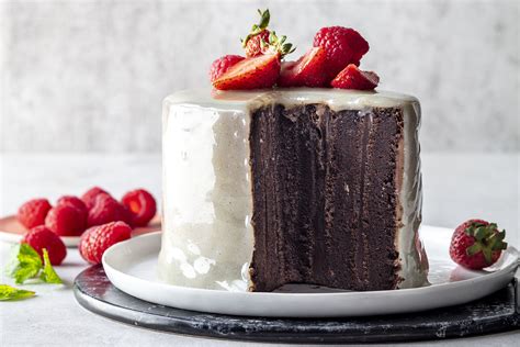 chocolate-stripe-cake-fresh-living image