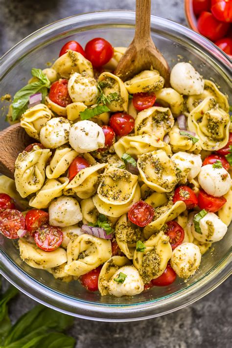 easy-pesto-tortellini-pasta-salad-baker-by-nature image