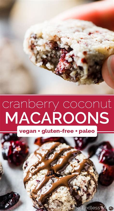 cranberry-coconut-macaroons-vegan-the-endless-meal image