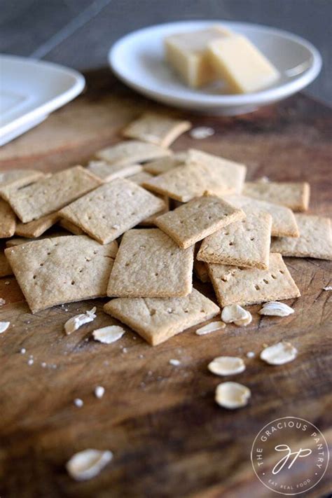 oat-crackers-recipe-homemade-crackers-healthy image