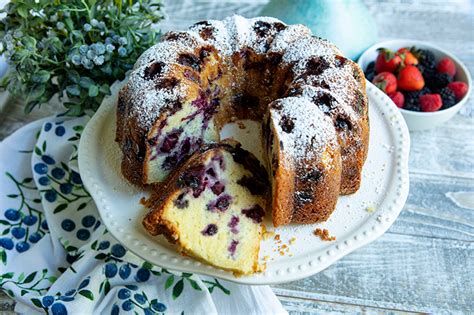 blueberry-sour-cream-pound-cake-italian-food-forever image