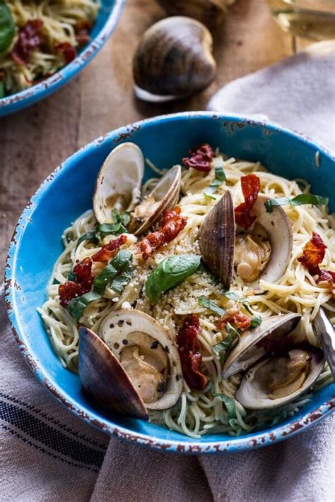 fresh-clam-pasta-with-creamy-white-basil-sauce image