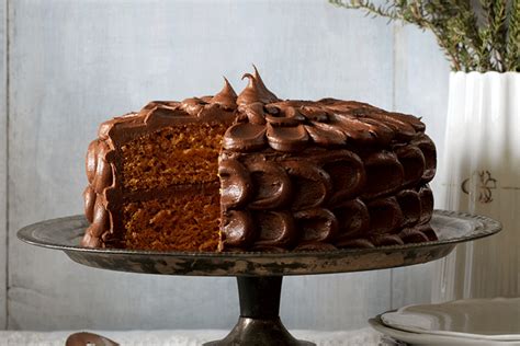 spiced-pumpkin-layer-cake-with-chocolate-icing image