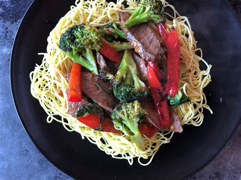 sweet-and-sticky-ginger-beef-stir-fry image