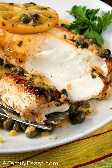 pan-seared-halibut-with-lemon-caper-sauce-a-family image