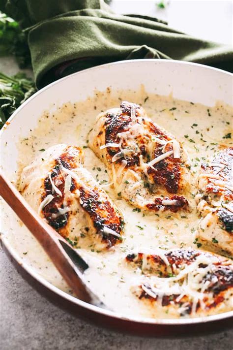 creamy-garlic-herb-chicken-breasts-recipe-easy-dinner image