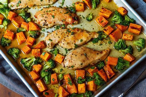 sheet-pan-maple-glazed-chicken-with-sweet-potatoes image