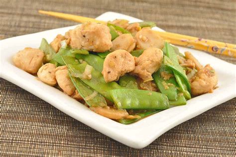 stir-fried-chicken-with-snow-peas-and-ginger image