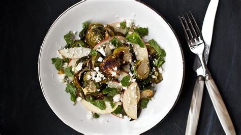 roasted-brussels-sprouts-and-apple-salad-recipe-bon image