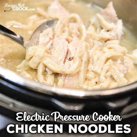 electric-pressure-cooker-chicken-noodles image