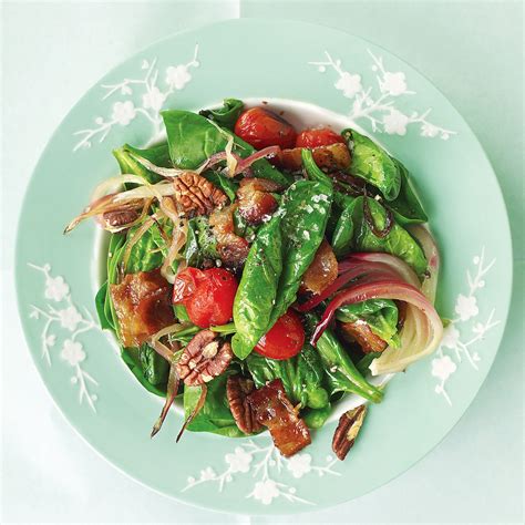 warm-spinach-salad-with-bacon-tomatoes-and image
