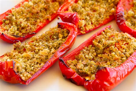 anchovy-crumb-stuffed-peppers-italian-food-forever image