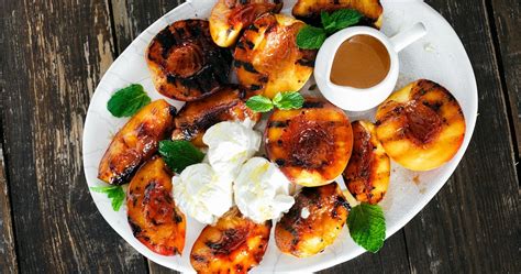 grilled-peaches-with-mascarpone-the-organic image