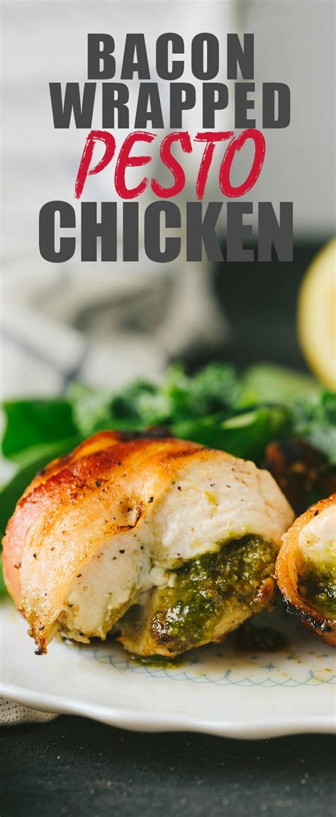 easy-bacon-wrapped-pesto-chicken-cooked-quickly image