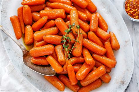 slow-cooker-carrots-recipe-with-honey-balsamic-glaze image