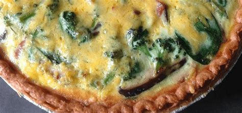 spinach-and-mushroom-quiche-with-shiitake-mushrooms image