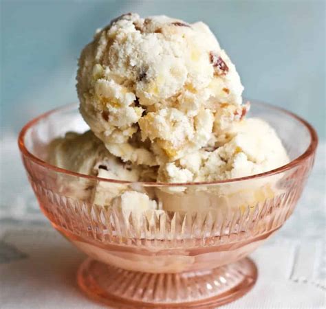 homemade-peach-ice-cream-with-dried-sour-cherries image