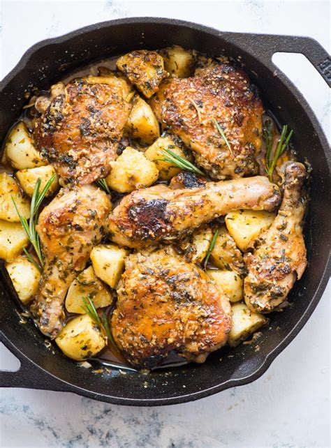 baked-garlic-parmesan-chicken-potatoes-the-flavours image