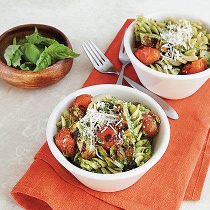 pesto-pasta-with-chicken-and-tomatoes image