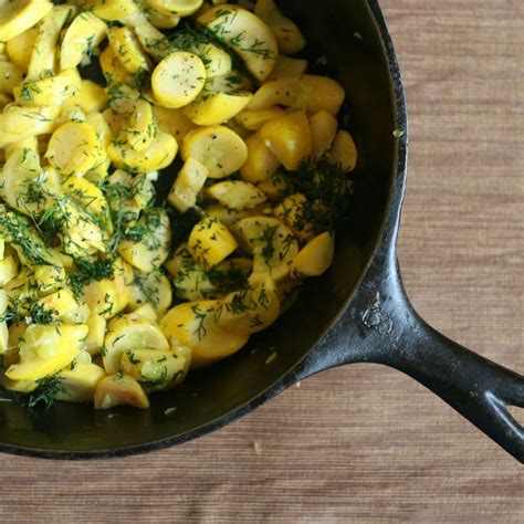 sage-butter-summer-squash-with-dill-garnish-food52 image
