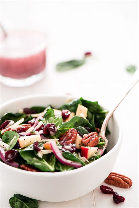 autumn-poppy-seed-spinach-salad-garnish-glaze image