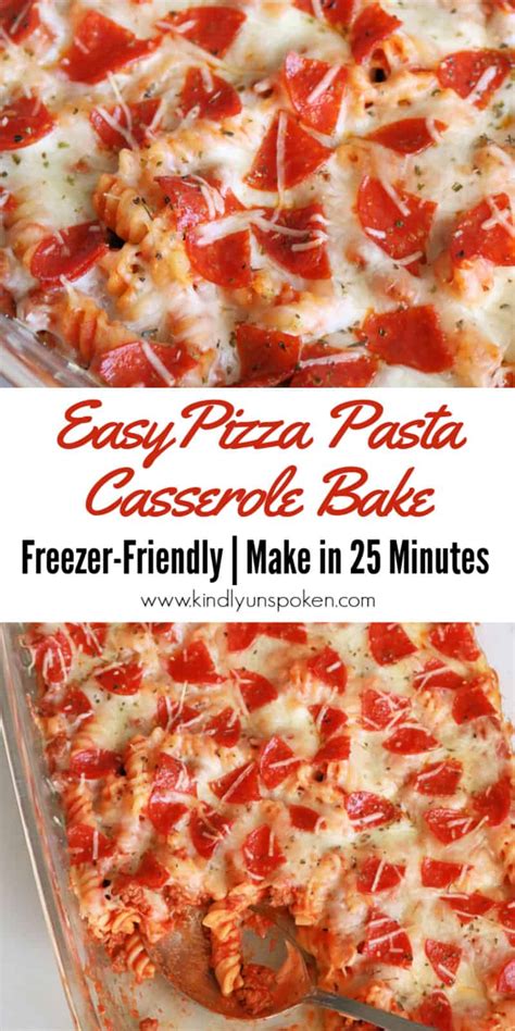 pepperoni-pizza-pasta-bake-easy-pizza-casserole image