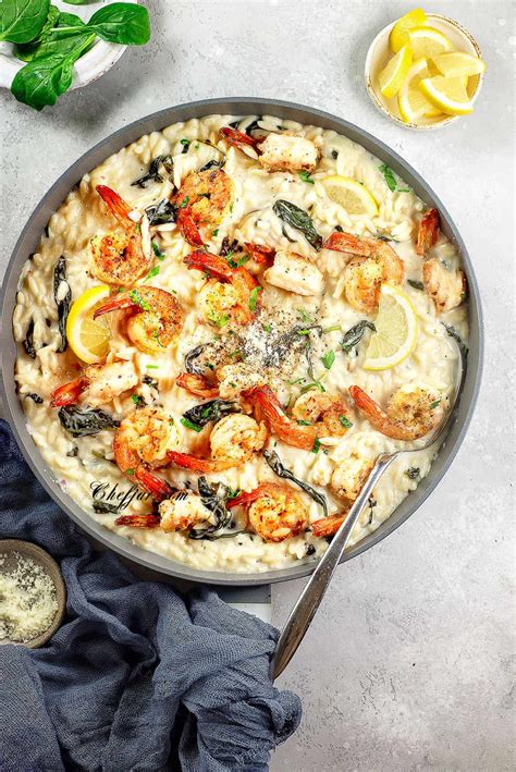 one-pan-shrimp-scampi-with-orzo-chefjar image