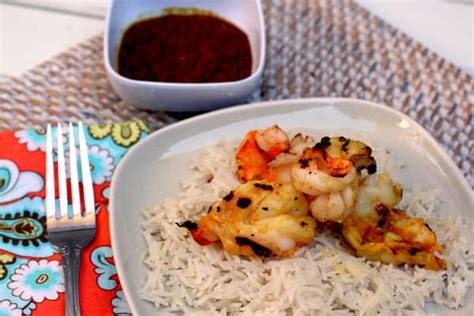 grilled-shrimp-with-fiery-lemongrass-chile-sambal image