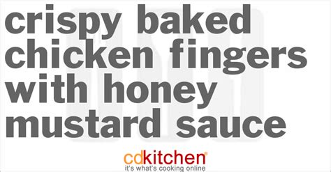 crispy-baked-chicken-fingers-with-honey-mustard-sauce image