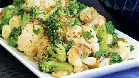 broccoli-cauliflower-saut-with-garlic-ginger image