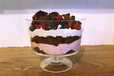 layered-chocolate-raspberry-trifle-dessert image