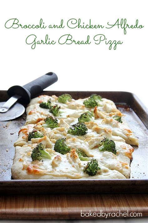 broccoli-and-chicken-alfredo-garlic-bread-pizza image