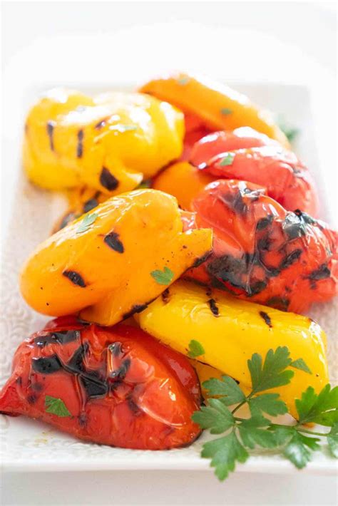 easy-grilled-peppers-recipe-the-happier-homemaker image