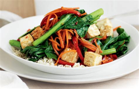 tofu-stir-fry-with-asian-greens-chilli-and-lemongrass image