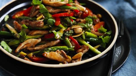 stir-fried-chicken-and-asparagus-recipe-good-food image
