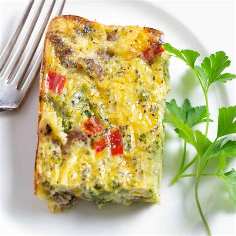 easy-cheesy-sausage-egg-casserole-everyday-eileen image