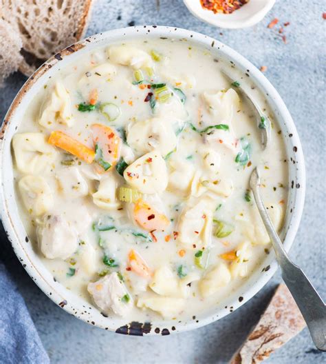 creamy-chicken-tortellini-soup-the-flavours-of-kitchen image