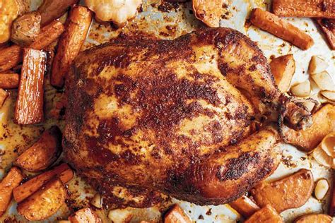 roast-chicken-recipe-with-vegetables-leites-culinaria image