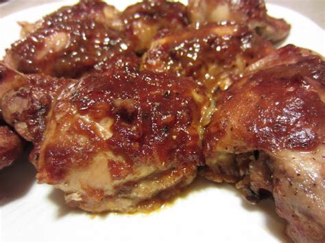 sweet-and-tangy-oven-baked-bbq-chicken-thighs image