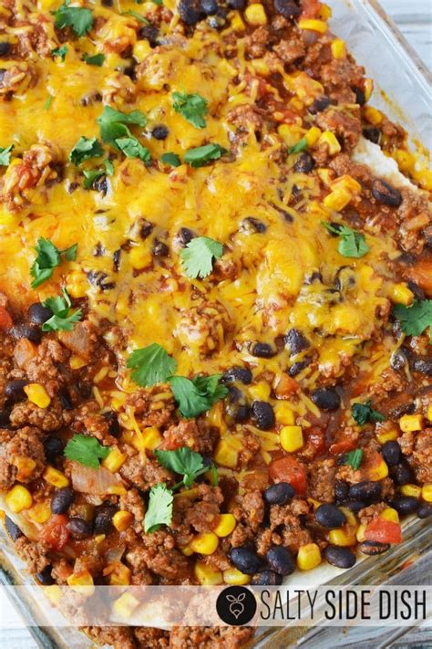cheesy-beef-and-tortilla-casserole-recipe-mexican image