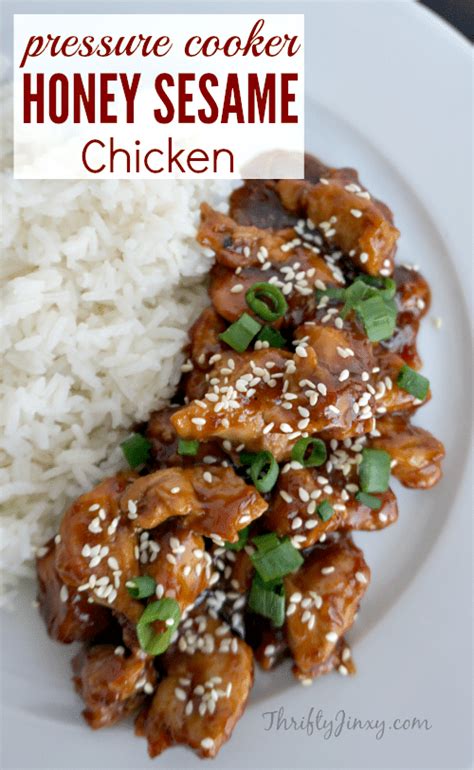easy-pressure-cooker-recipes-honey-sesame-chicken image