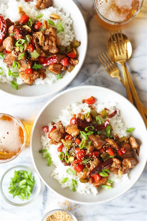 kung-pao-chicken-stir-fry-recipes-damn-delicious image