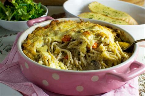 baked-cheesy-chicken-spaghetti-freezer-meal image